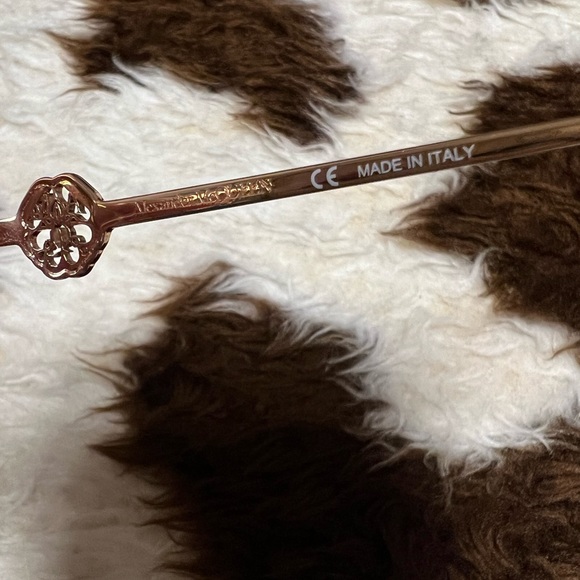 Brand new Alexander McQueen gold eye glasses - Picture 6 of 7